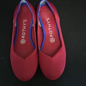 Rothy’s red flats